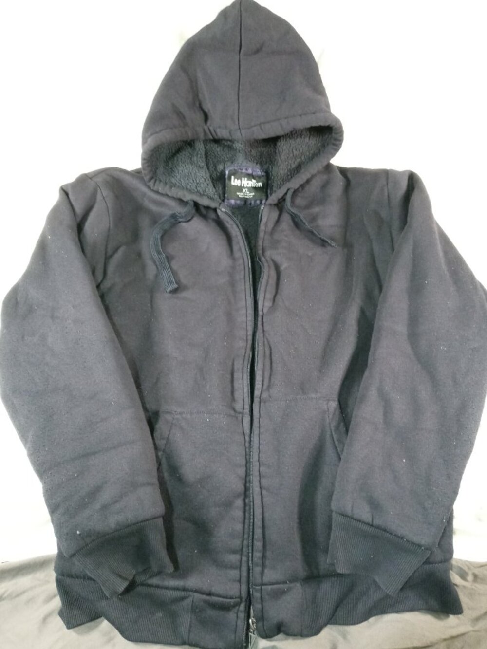 Men's Lee Hanton X-Large Dark Navy Blue Zip Up Hoodie